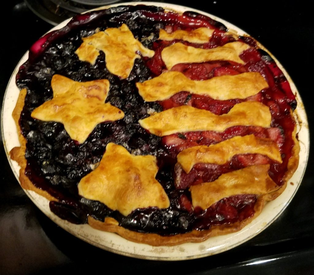Picture of 4th of July Pie Ready to Bake, Southern Recipe