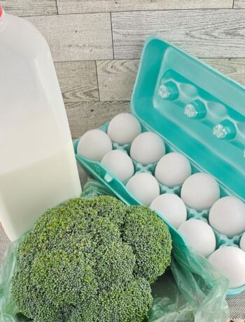 Examining how long food is good for in the fridge by looking at milk, broccoli and eggs to see how long they stay fresh refrigerated.